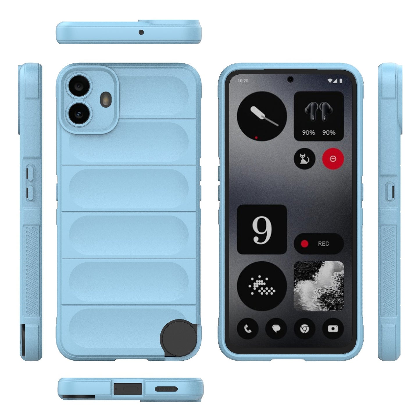 Nothing CMF Phone 1 Shock Absorbent Magic Shield TPU + Flannel Phone Case, Featuring Ridged Drop Protection, Bright Colours & Easy Access