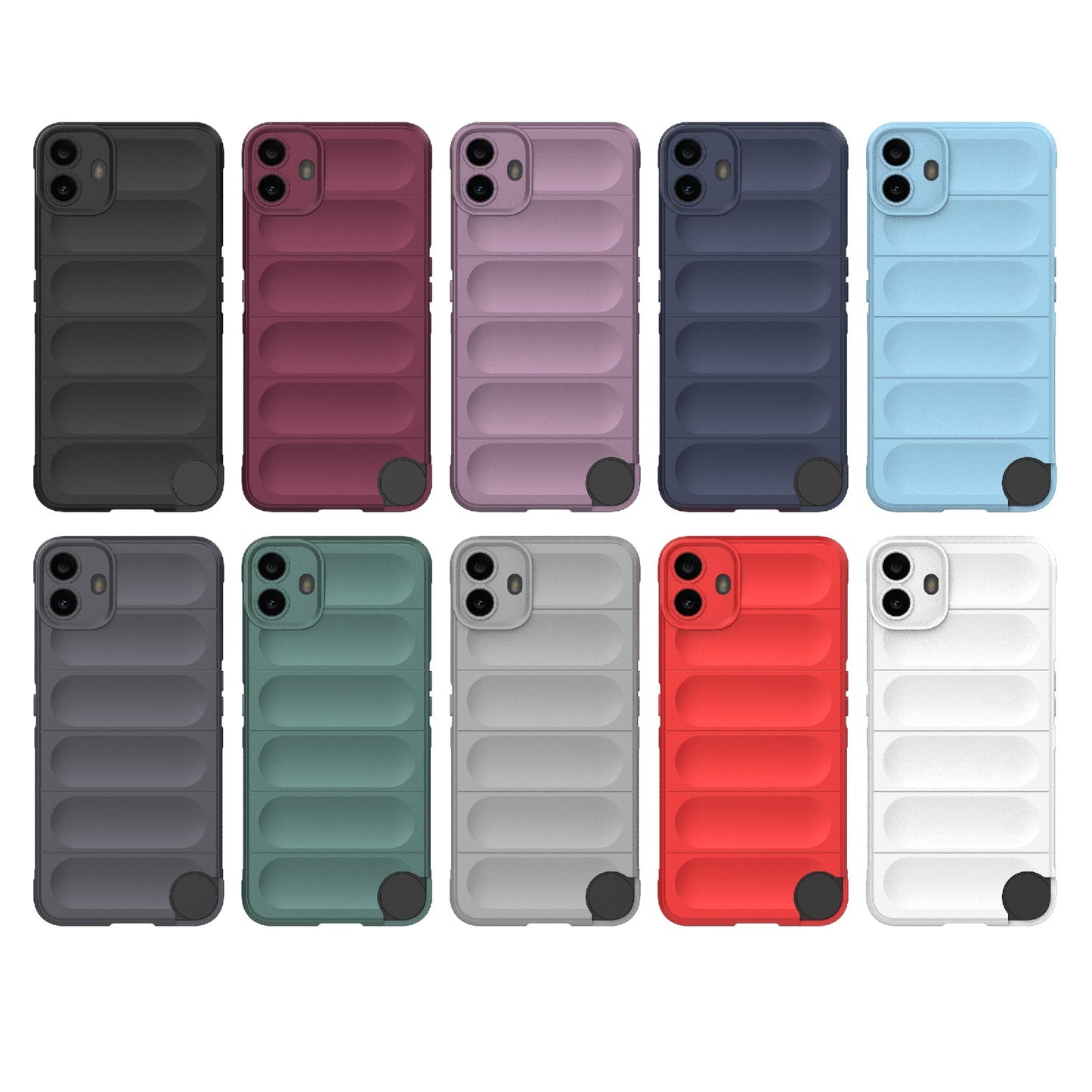 Nothing CMF Phone 1 Shock Absorbent Magic Shield TPU + Flannel Phone Case, Featuring Ridged Drop Protection, Bright Colours & Easy Access