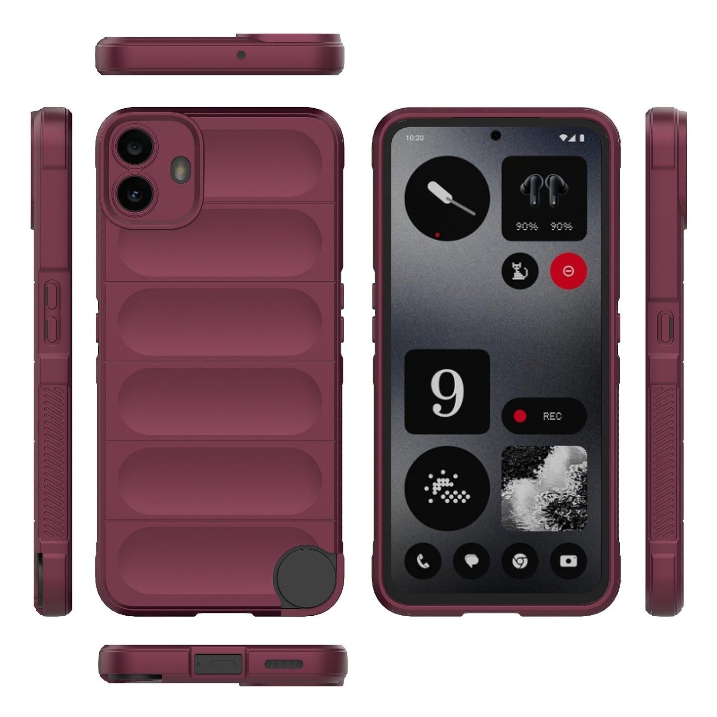 Nothing CMF Phone 1 Shock Absorbent Magic Shield TPU + Flannel Phone Case, Featuring Ridged Drop Protection, Bright Colours & Easy Access