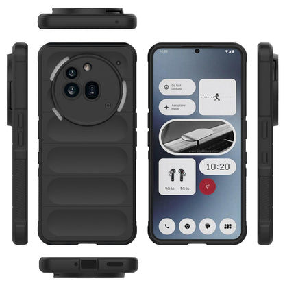 Nothing Phone 3a Pro Magic Shield TPU + Flannel Protective Phone Case Cover, Shockproof Scratch Resistant