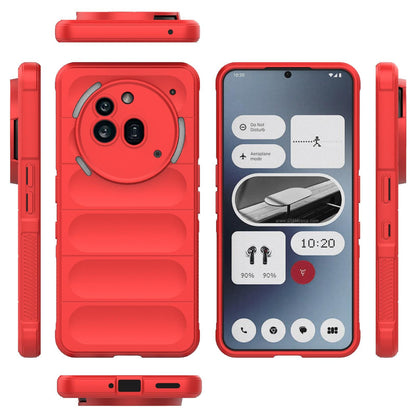 Nothing Phone 3a Pro Magic Shield TPU + Flannel Protective Phone Case Cover, Shockproof Scratch Resistant