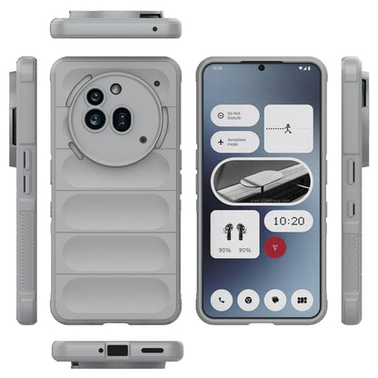 Nothing Phone 3a Pro Magic Shield TPU + Flannel Protective Phone Case Cover, Shockproof Scratch Resistant