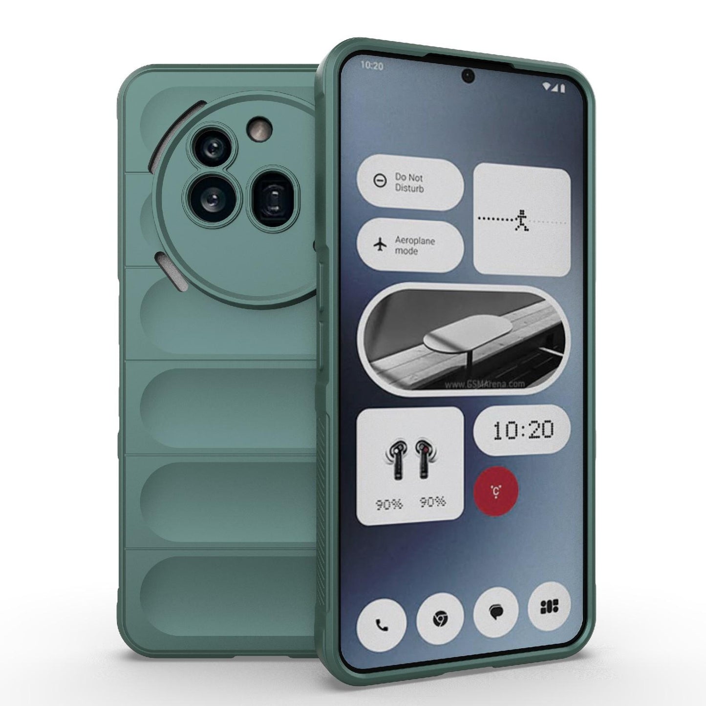 Nothing Phone 3a Pro Magic Shield TPU + Flannel Protective Phone Case Cover, Shockproof Scratch Resistant