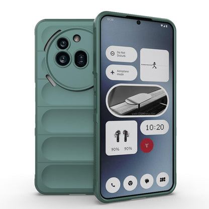 Nothing Phone 3a Pro Magic Shield TPU + Flannel Protective Phone Case Cover, Shockproof Scratch Resistant