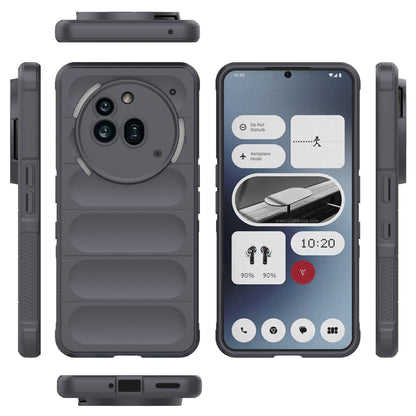 Nothing Phone 3a Pro Magic Shield TPU + Flannel Protective Phone Case Cover, Shockproof Scratch Resistant