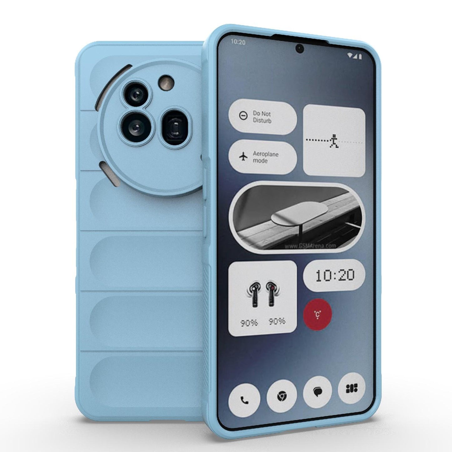 Nothing Phone 3a Pro Magic Shield TPU + Flannel Protective Phone Case Cover, Shockproof Scratch Resistant