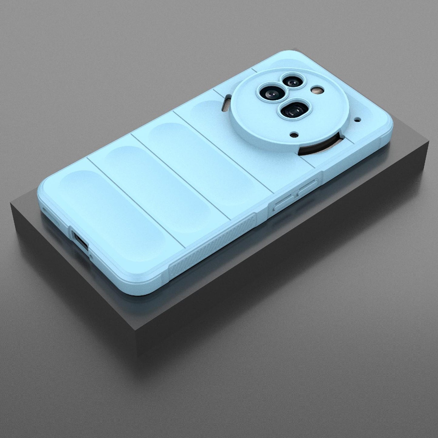 Nothing Phone 3a Pro Magic Shield TPU + Flannel Protective Phone Case Cover, Shockproof Scratch Resistant