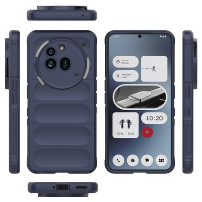 Nothing Phone 3a Pro Magic Shield TPU + Flannel Protective Phone Case Cover, Shockproof Scratch Resistant