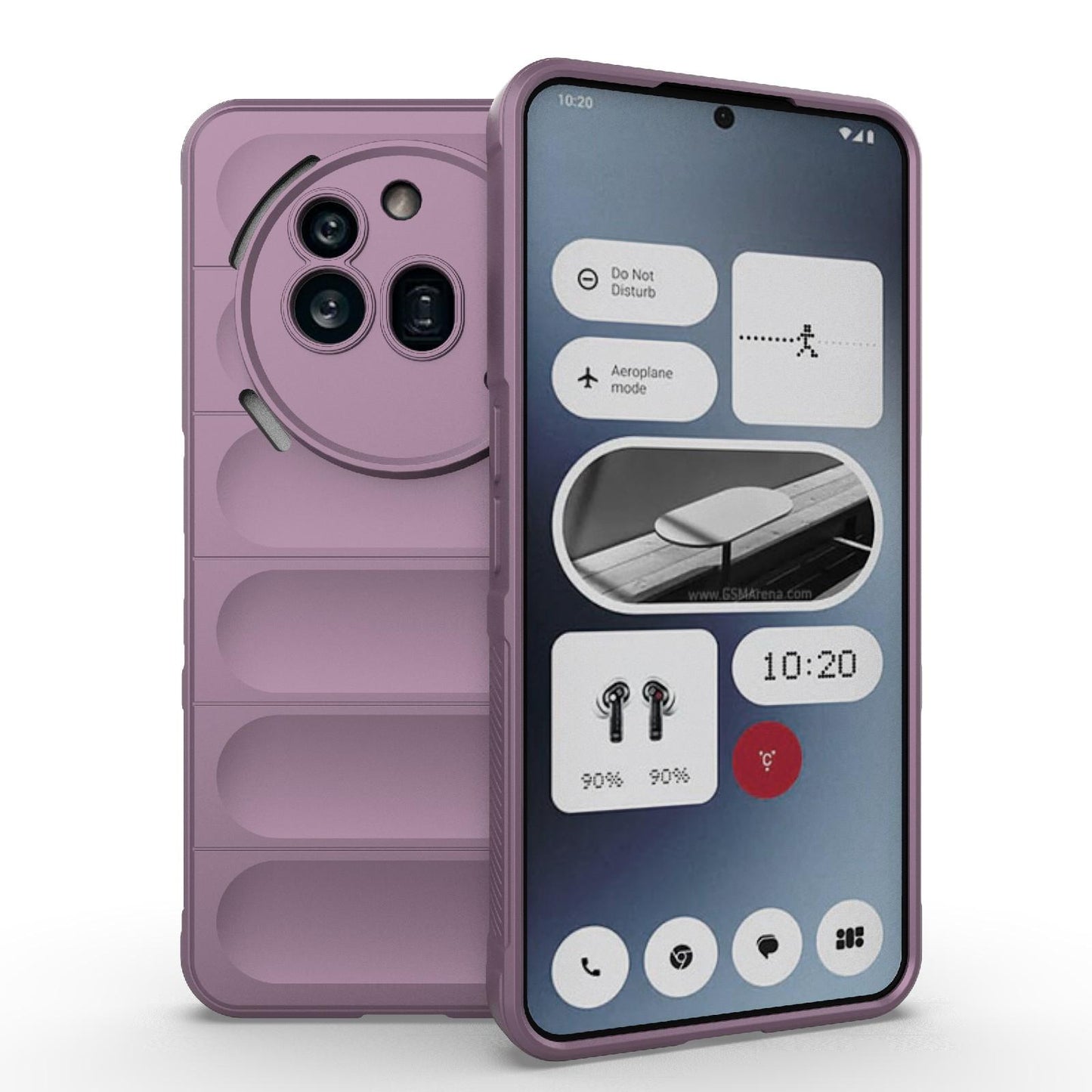 Nothing Phone 3a Pro Magic Shield TPU + Flannel Protective Phone Case Cover, Shockproof Scratch Resistant