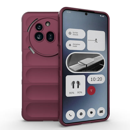 Nothing Phone 3a Pro Magic Shield TPU + Flannel Protective Phone Case Cover, Shockproof Scratch Resistant