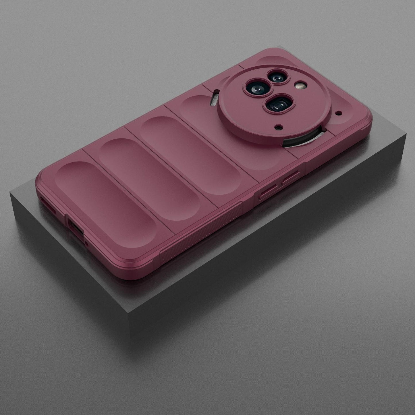 Nothing Phone 3a Pro Magic Shield TPU + Flannel Protective Phone Case Cover, Shockproof Scratch Resistant