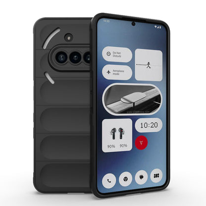 Nothing Phone 3a Magic Shield TPU + Flannel Protective Phone Case Cover, Shockproof Scratch Resistant