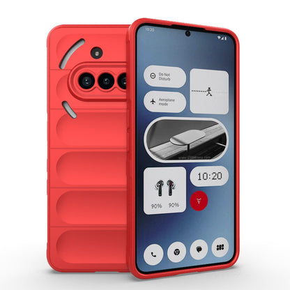Nothing Phone 3a Magic Shield TPU + Flannel Protective Phone Case Cover, Shockproof Scratch Resistant