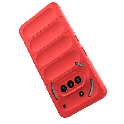 Nothing Phone 3a Magic Shield TPU + Flannel Protective Phone Case Cover, Shockproof Scratch Resistant