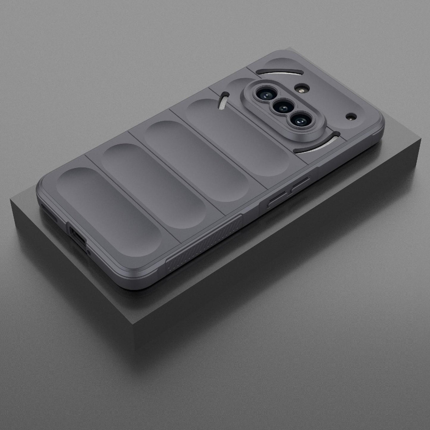 Nothing Phone 3a Magic Shield TPU + Flannel Protective Phone Case Cover, Shockproof Scratch Resistant