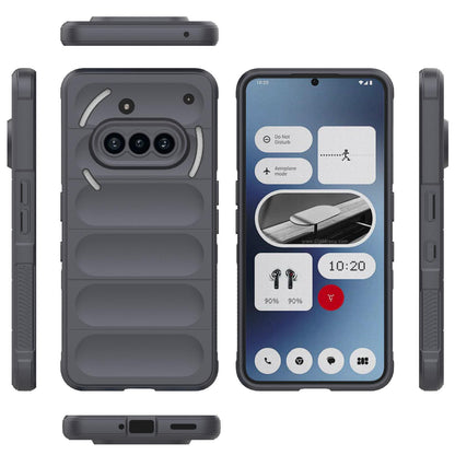 Nothing Phone 3a Magic Shield TPU + Flannel Protective Phone Case Cover, Shockproof Scratch Resistant