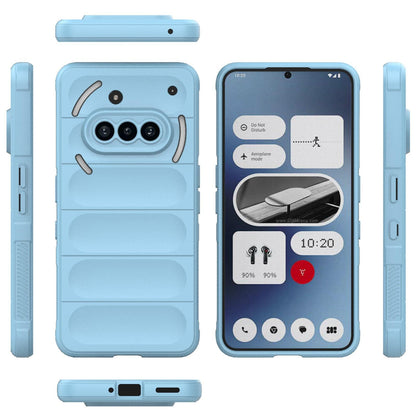 Nothing Phone 3a Magic Shield TPU + Flannel Protective Phone Case Cover, Shockproof Scratch Resistant