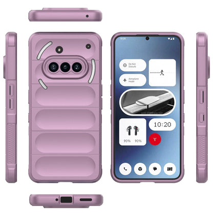 Nothing Phone 3a Magic Shield TPU + Flannel Protective Phone Case Cover, Shockproof Scratch Resistant