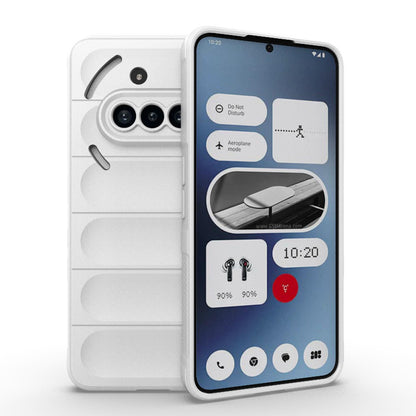 Nothing Phone 3a Magic Shield TPU + Flannel Protective Phone Case Cover, Shockproof Scratch Resistant