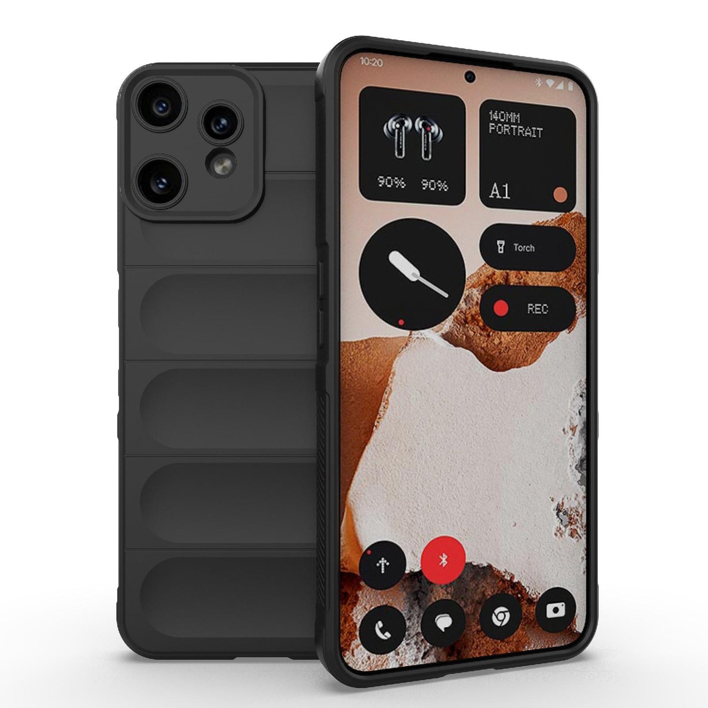 Nothing CMF Phone 2 Pro 5G Magic Shield TPU + Flannel Protective Phone Case Cover, Shockproof Scratch Resistant