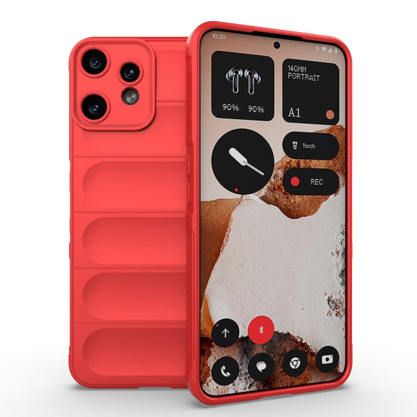 Nothing CMF Phone 2 Pro 5G Magic Shield TPU + Flannel Protective Phone Case Cover, Shockproof Scratch Resistant