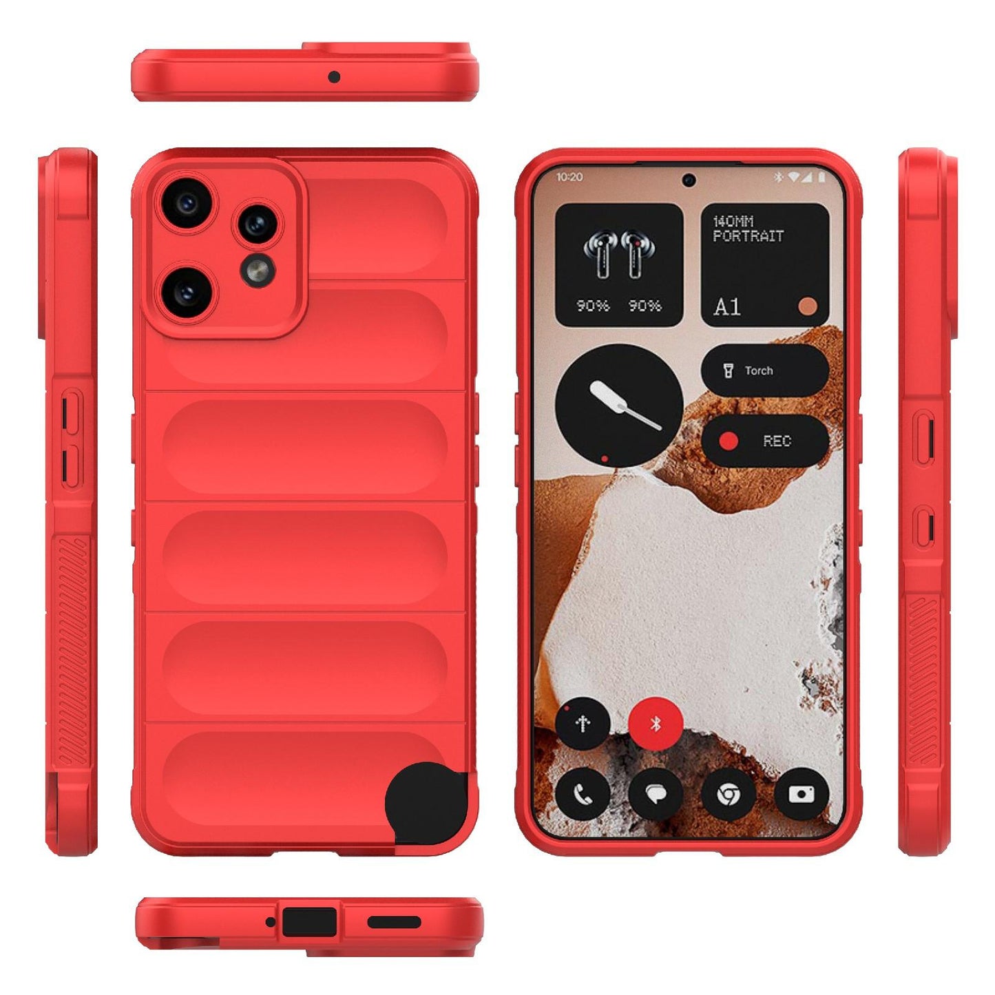 Nothing CMF Phone 2 Pro 5G Magic Shield TPU + Flannel Protective Phone Case Cover, Shockproof Scratch Resistant
