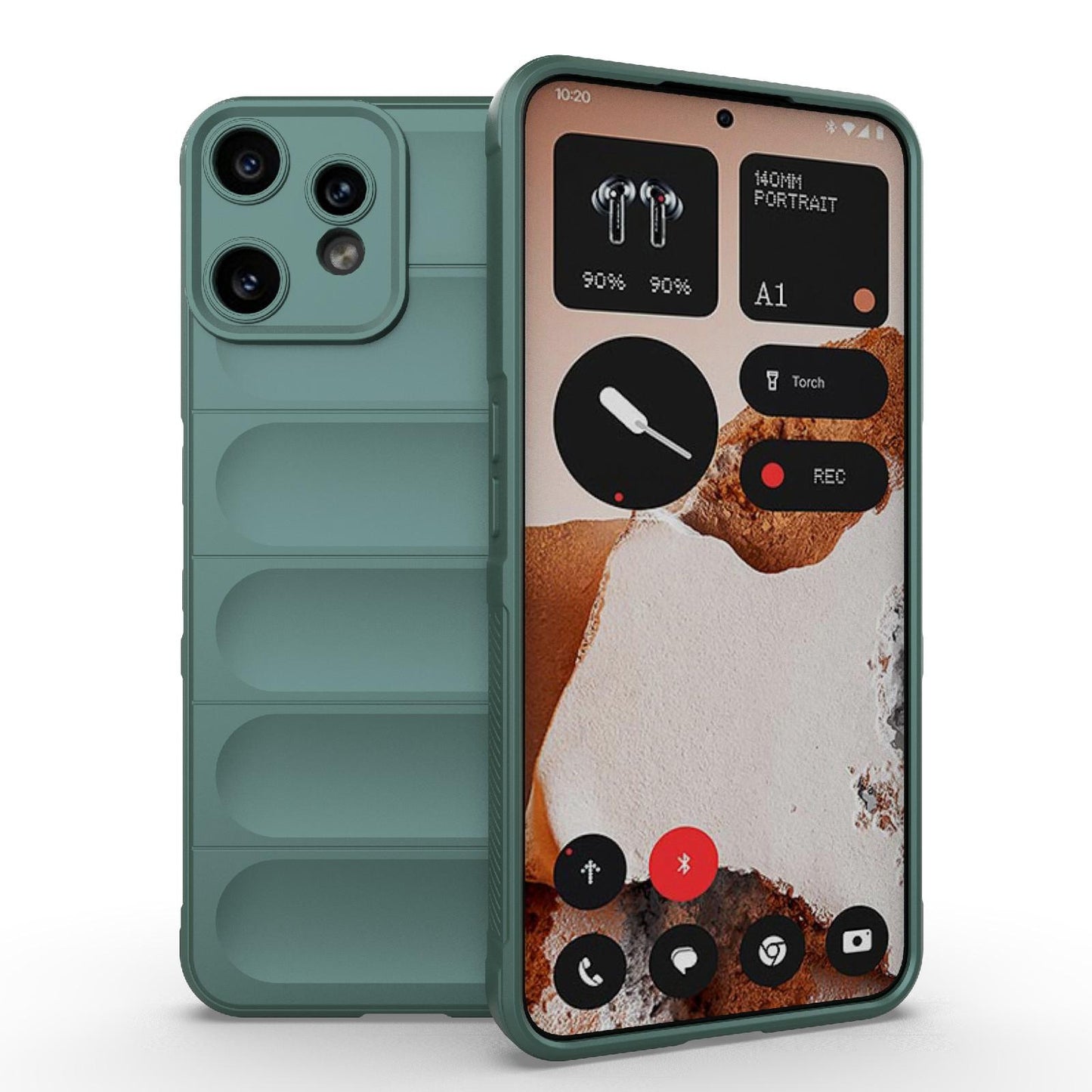 Nothing CMF Phone 2 Pro 5G Magic Shield TPU + Flannel Protective Phone Case Cover, Shockproof Scratch Resistant