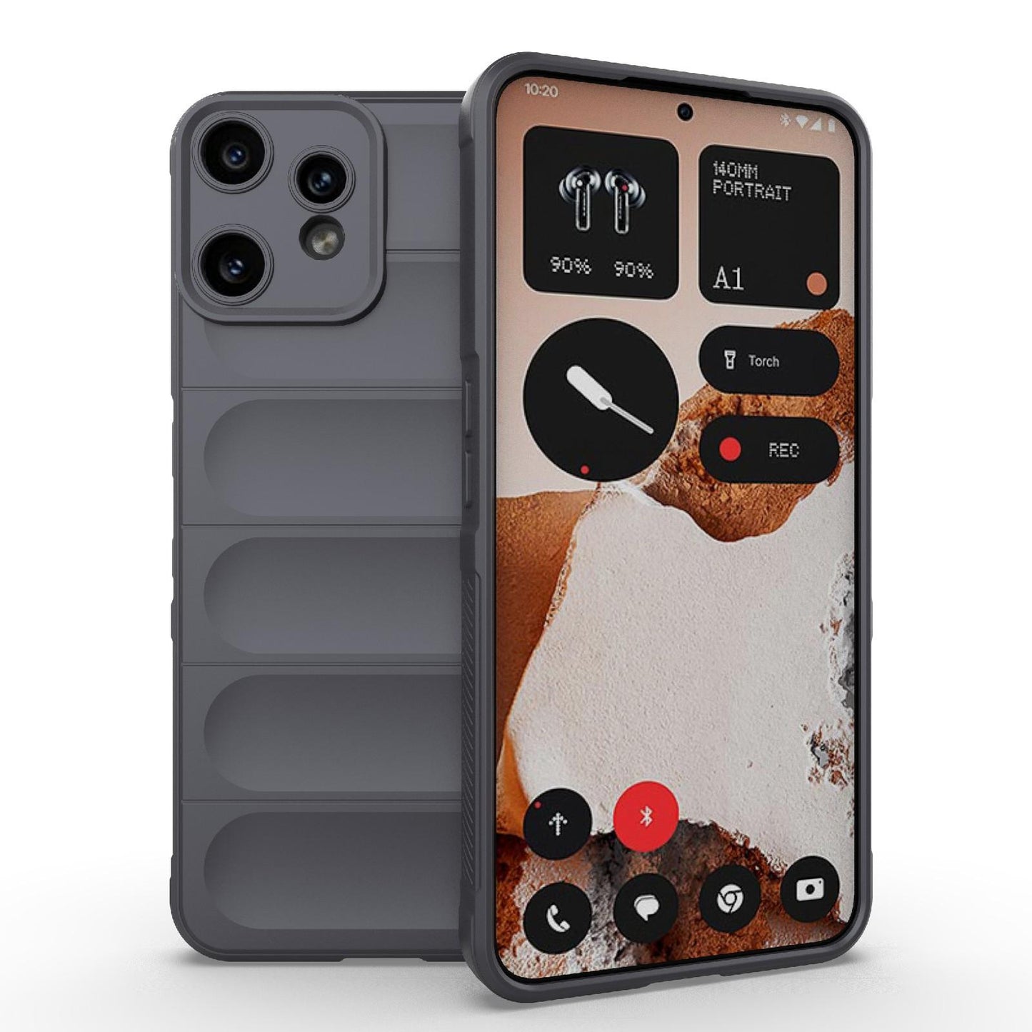 Nothing CMF Phone 2 Pro 5G Magic Shield TPU + Flannel Protective Phone Case Cover, Shockproof Scratch Resistant