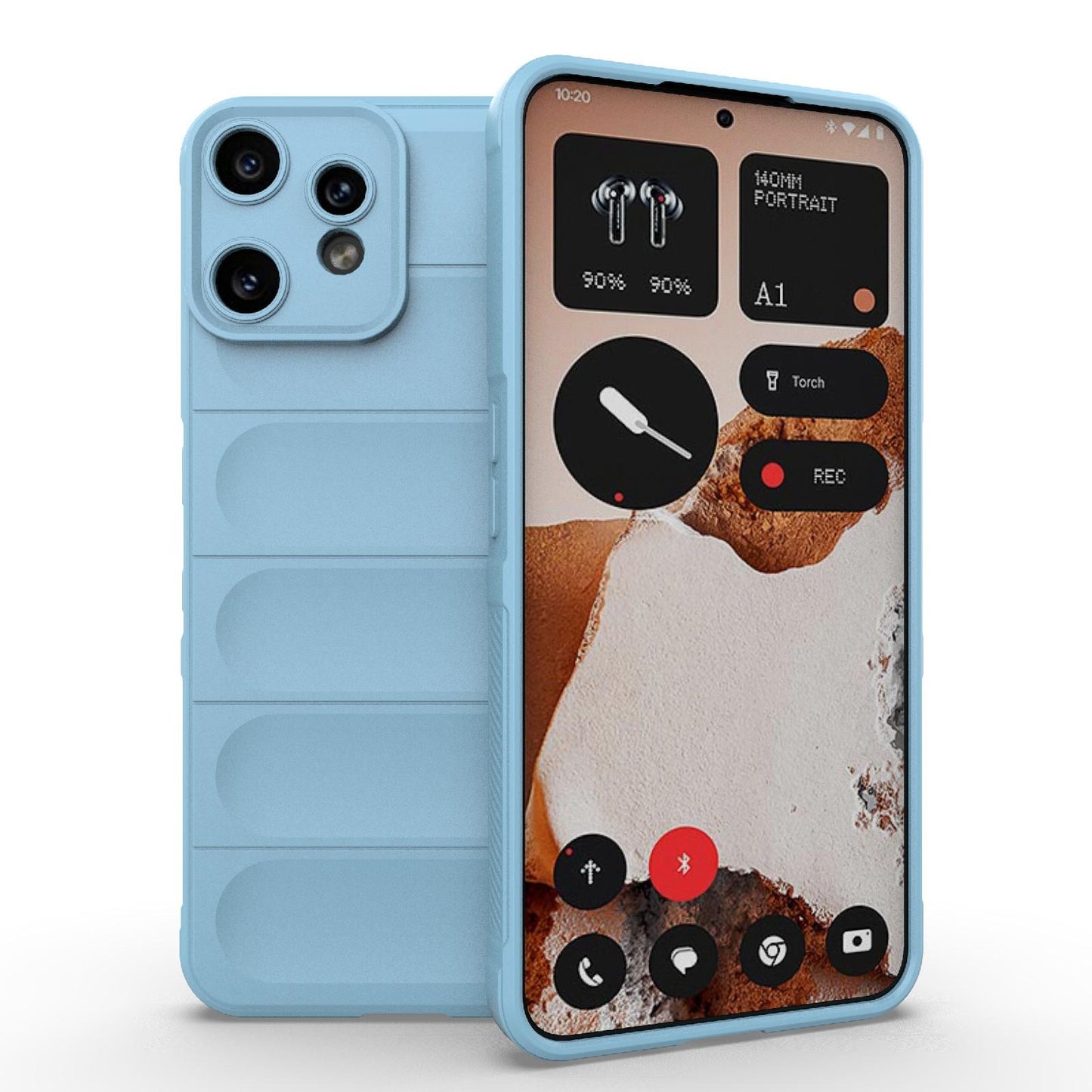 Nothing CMF Phone 2 Pro 5G Magic Shield TPU + Flannel Protective Phone Case Cover, Shockproof Scratch Resistant