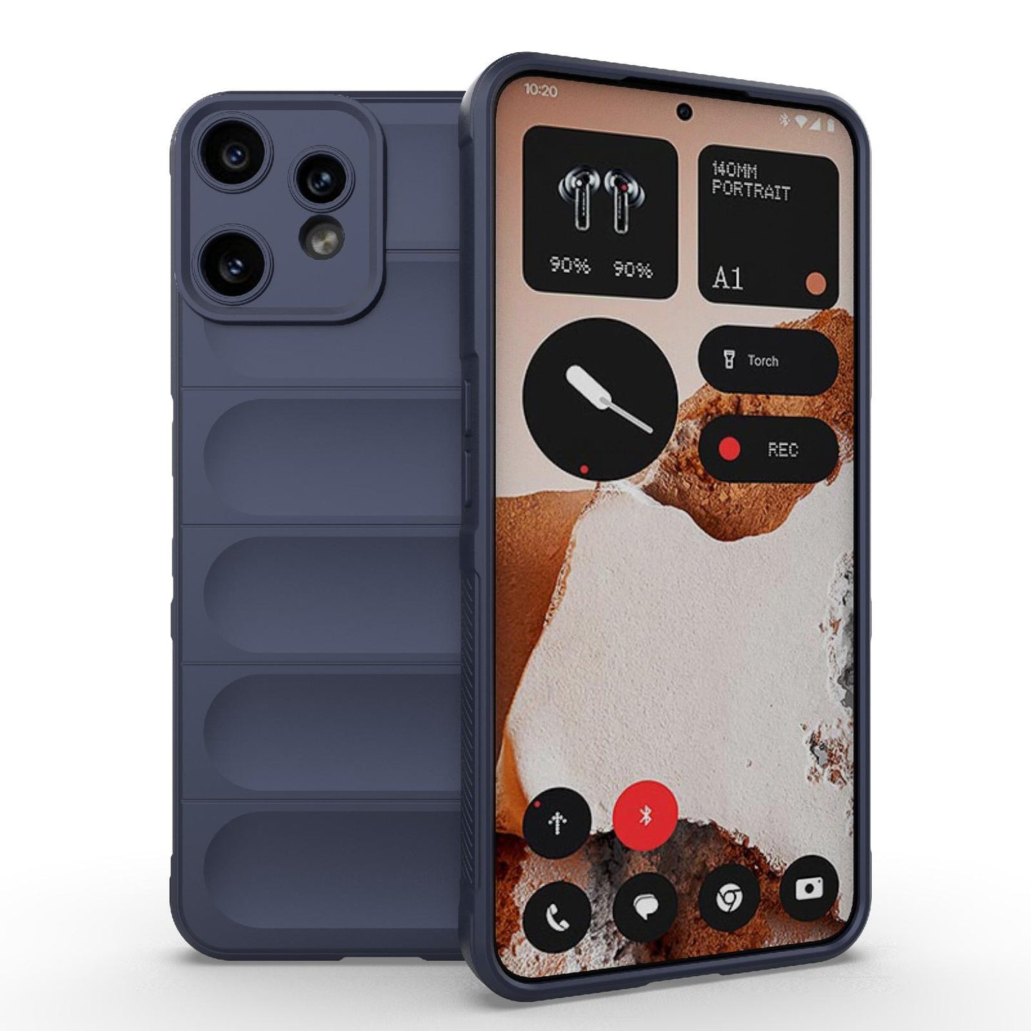 Nothing CMF Phone 2 Pro 5G Magic Shield TPU + Flannel Protective Phone Case Cover, Shockproof Scratch Resistant