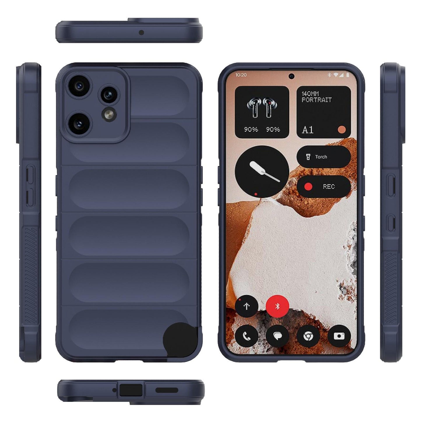 Nothing CMF Phone 2 Pro 5G Magic Shield TPU + Flannel Protective Phone Case Cover, Shockproof Scratch Resistant