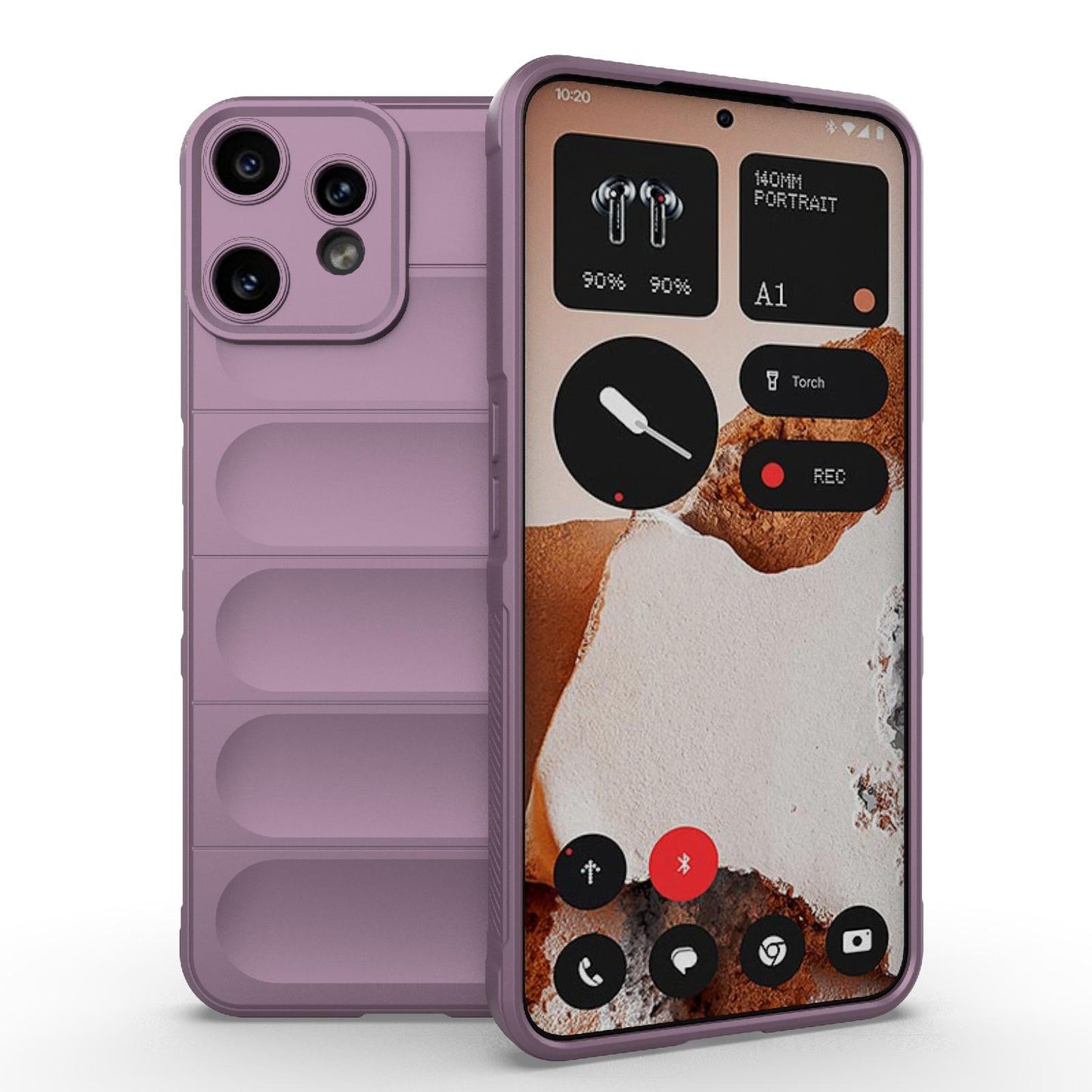 Nothing CMF Phone 2 Pro 5G Magic Shield TPU + Flannel Protective Phone Case Cover, Shockproof Scratch Resistant