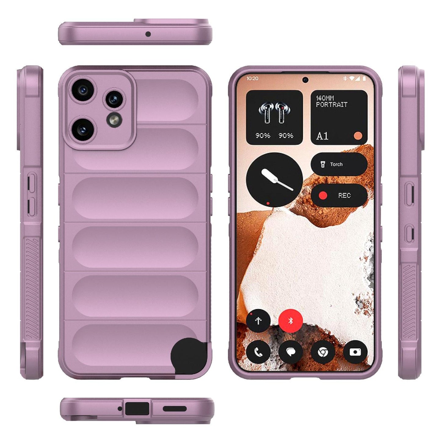 Nothing CMF Phone 2 Pro 5G Magic Shield TPU + Flannel Protective Phone Case Cover, Shockproof Scratch Resistant