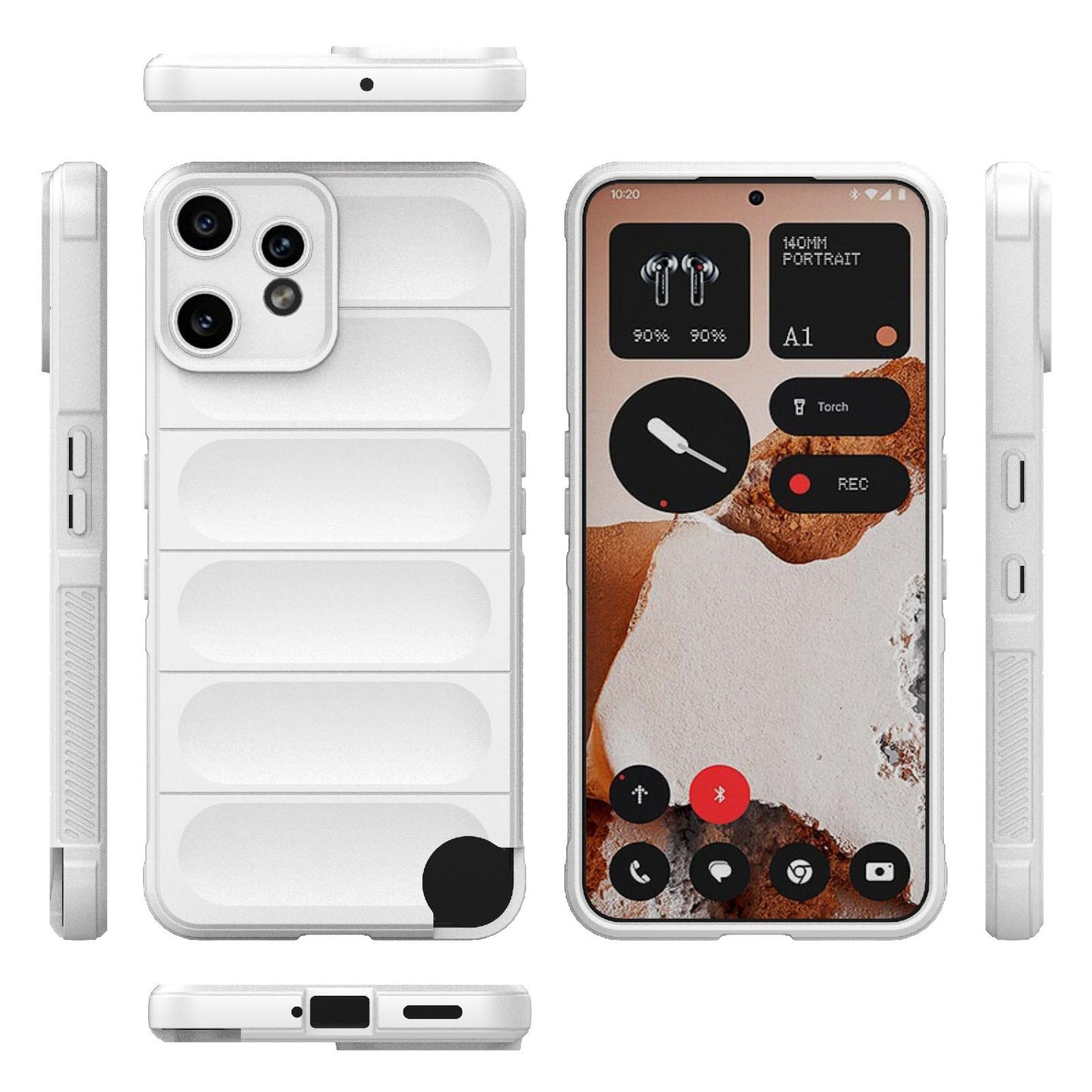 Nothing CMF Phone 2 Pro 5G Magic Shield TPU + Flannel Protective Phone Case Cover, Shockproof Scratch Resistant