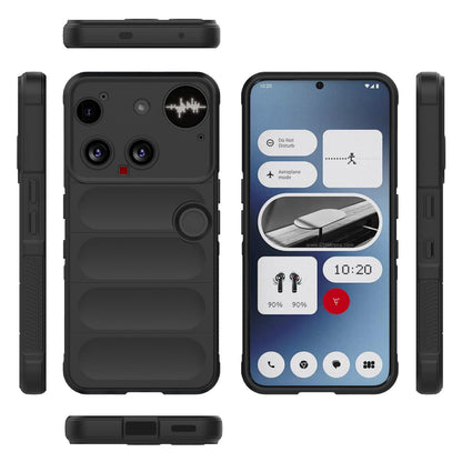 Nothing Phone 3 Magic Shield TPU + Flannel Protective Phone Case Cover, Shockproof Scratch Resistant