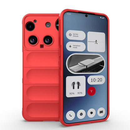 Nothing Phone 3 Magic Shield TPU + Flannel Protective Phone Case Cover, Shockproof Scratch Resistant