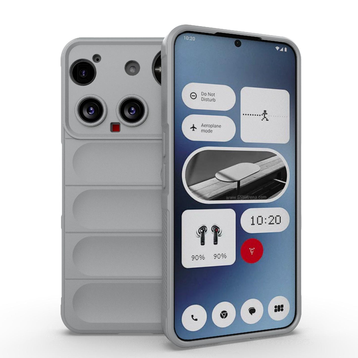Nothing Phone 3 Magic Shield TPU + Flannel Protective Phone Case Cover, Shockproof Scratch Resistant