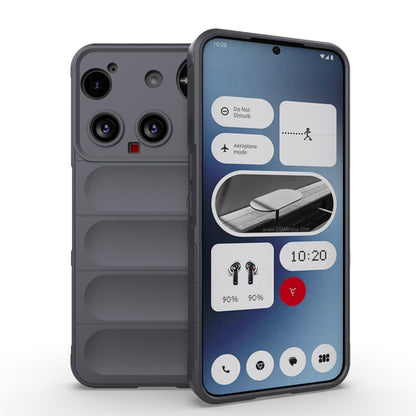 Nothing Phone 3 Magic Shield TPU + Flannel Protective Phone Case Cover, Shockproof Scratch Resistant