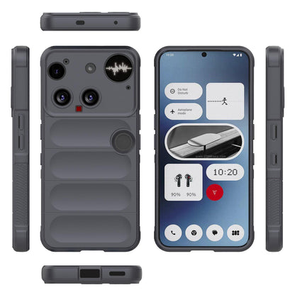 Nothing Phone 3 Magic Shield TPU + Flannel Protective Phone Case Cover, Shockproof Scratch Resistant