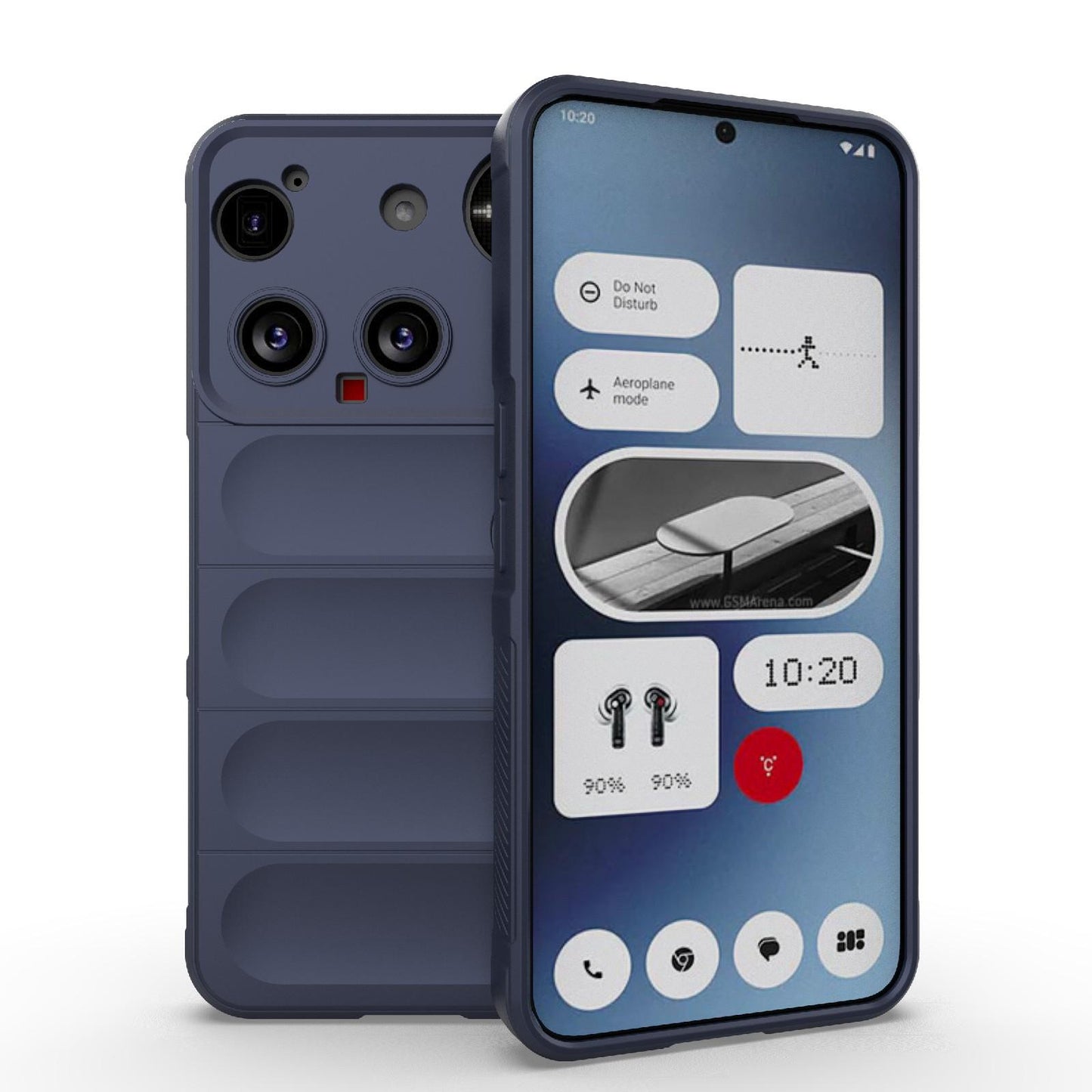 Nothing Phone 3 Magic Shield TPU + Flannel Protective Phone Case Cover, Shockproof Scratch Resistant
