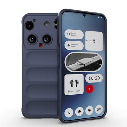 Nothing Phone 3 Magic Shield TPU + Flannel Protective Phone Case Cover, Shockproof Scratch Resistant