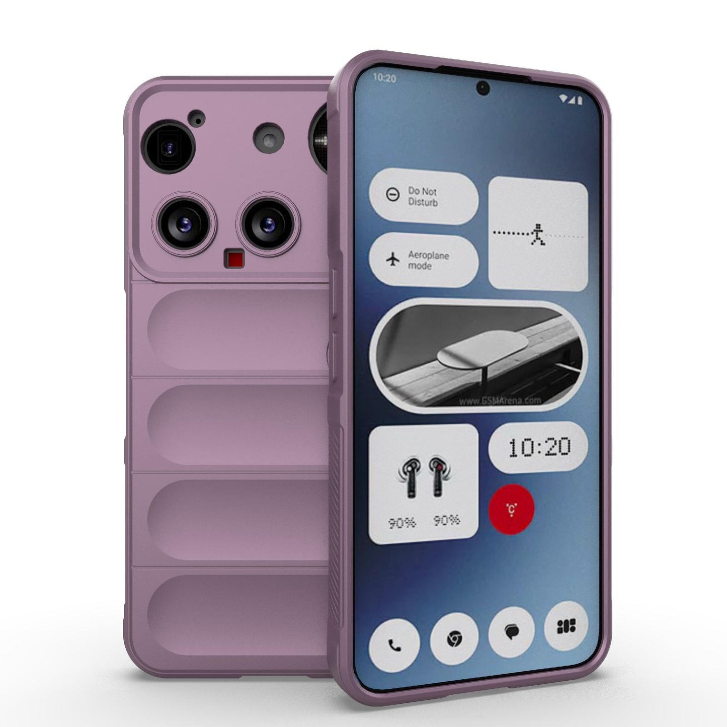 Nothing Phone 3 Magic Shield TPU + Flannel Protective Phone Case Cover, Shockproof Scratch Resistant