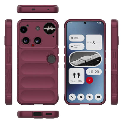 Nothing Phone 3 Magic Shield TPU + Flannel Protective Phone Case Cover, Shockproof Scratch Resistant