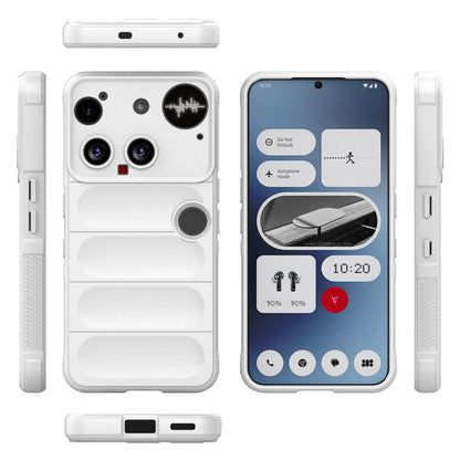 Nothing Phone 3 Magic Shield TPU + Flannel Protective Phone Case Cover, Shockproof Scratch Resistant