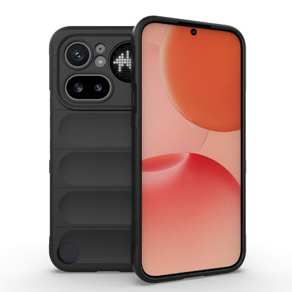 Nothing Phone 4a Pro 5G Magic Shield TPU + Flannel Protective Phone Case Cover, Shockproof Scratch Resistant