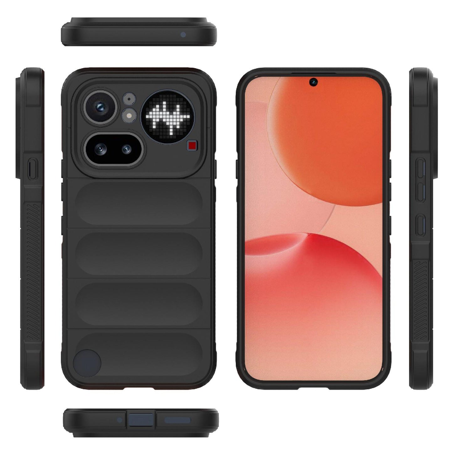 Nothing Phone 4a Pro 5G Magic Shield TPU + Flannel Protective Phone Case Cover, Shockproof Scratch Resistant