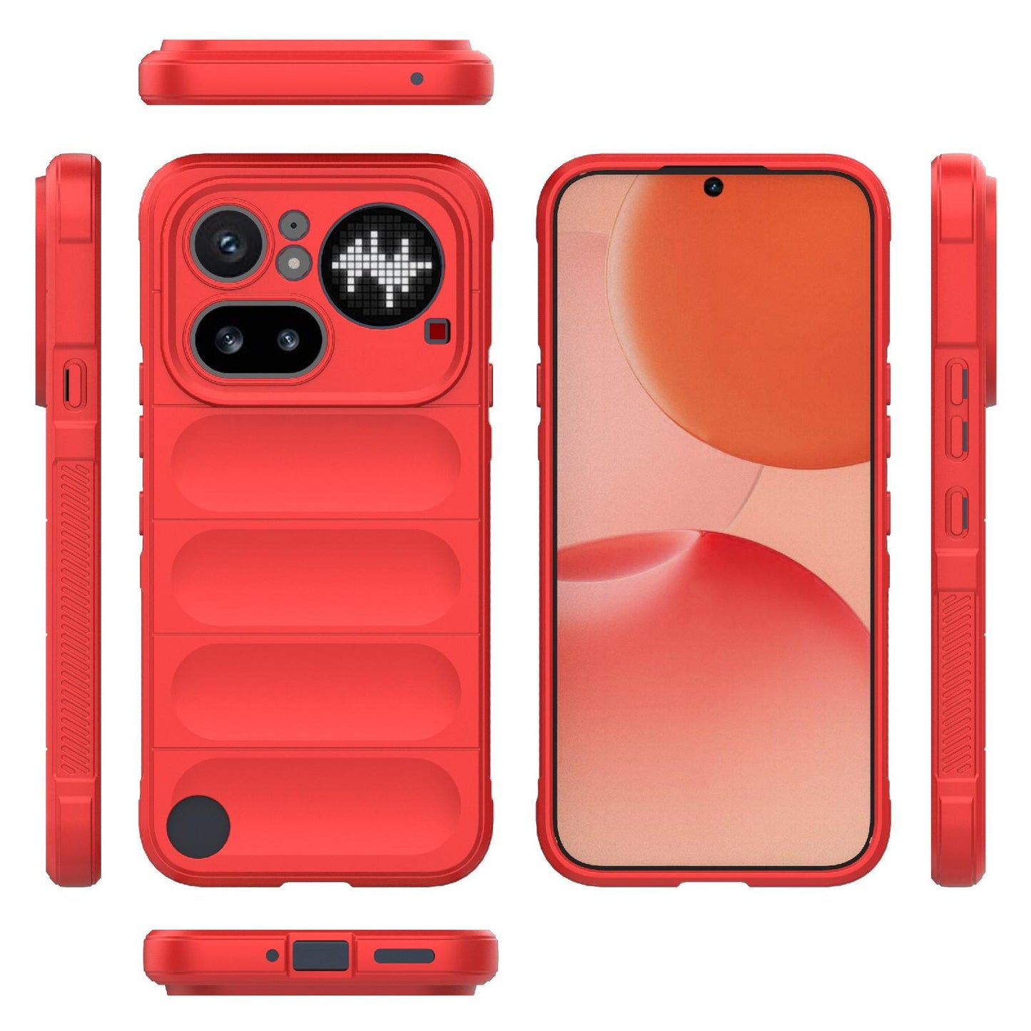 Nothing Phone 4a Pro 5G Magic Shield TPU + Flannel Protective Phone Case Cover, Shockproof Scratch Resistant