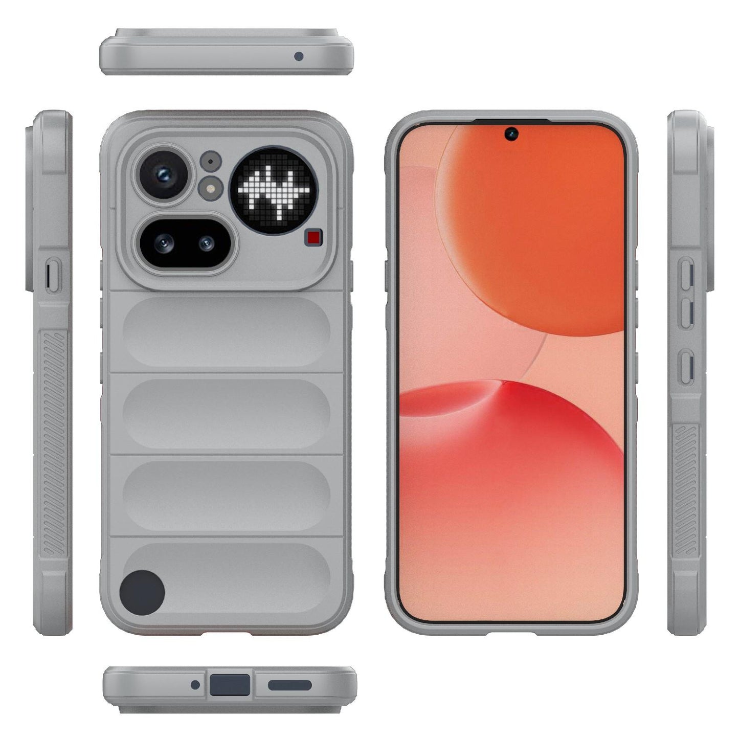 Nothing Phone 4a Pro 5G Magic Shield TPU + Flannel Protective Phone Case Cover, Shockproof Scratch Resistant