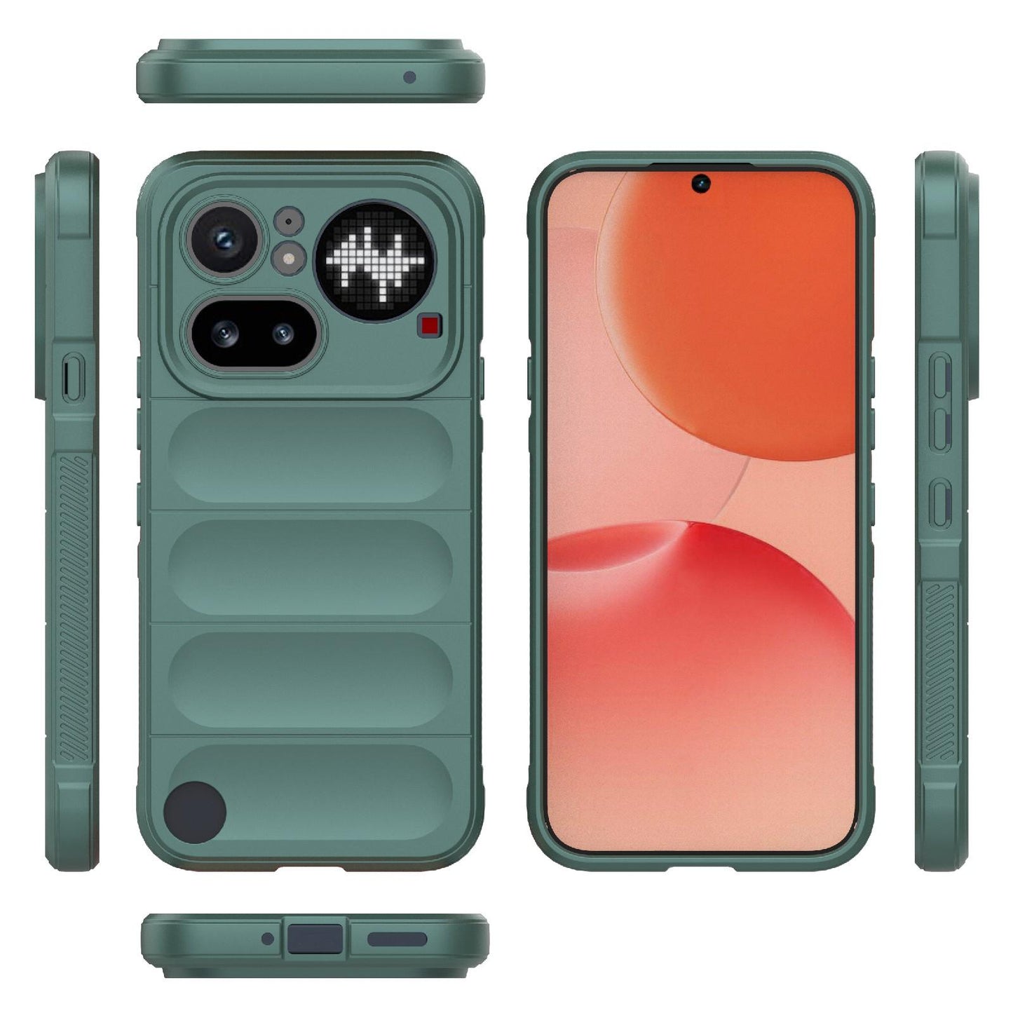Nothing Phone 4a Pro 5G Magic Shield TPU + Flannel Protective Phone Case Cover, Shockproof Scratch Resistant