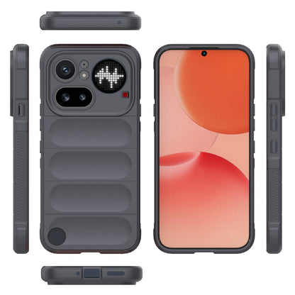 Nothing Phone 4a Pro 5G Magic Shield TPU + Flannel Protective Phone Case Cover, Shockproof Scratch Resistant